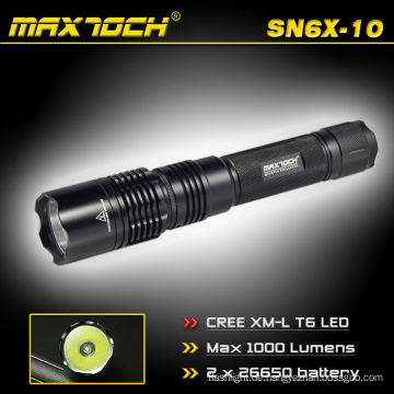 Maxtoch SN6X-10 1000 Lumen LED Aluminium wiederaufladbare Taschenlampe
